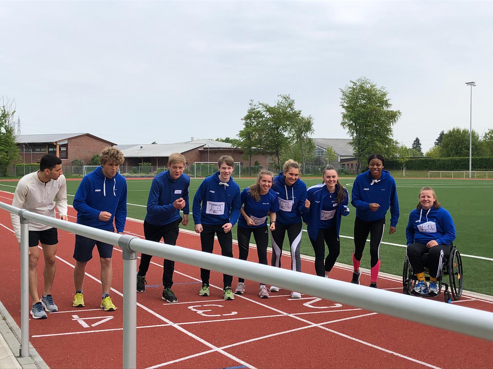 Das Organisations- und Helferteam des ersten „Wings For Life"-Spendenlauf in Linnich 